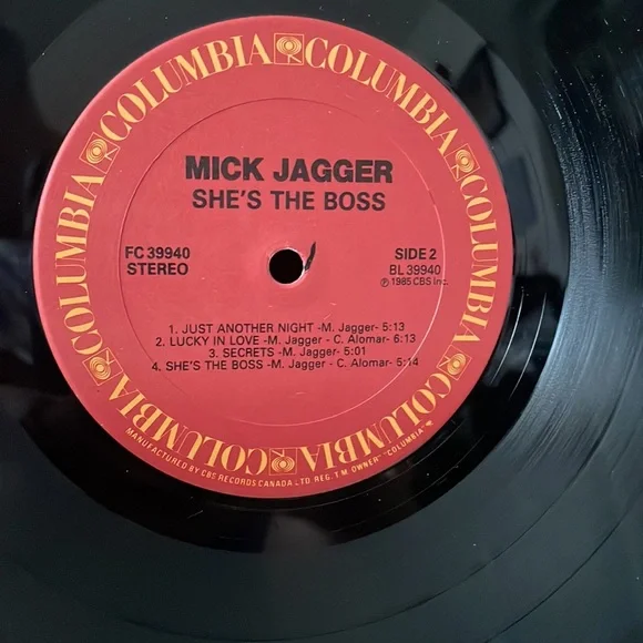 MICK JAGGER SHE'S THE BOSS/PRIMITIVE COOL   VINYL - Picture 6 of 6